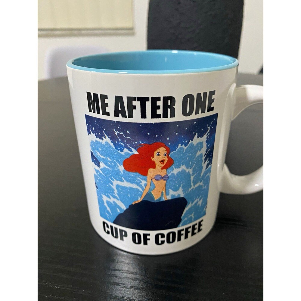 Disney The Little Mermaid Ariel “Me After One Cup of Coffee” 20 oz Mug